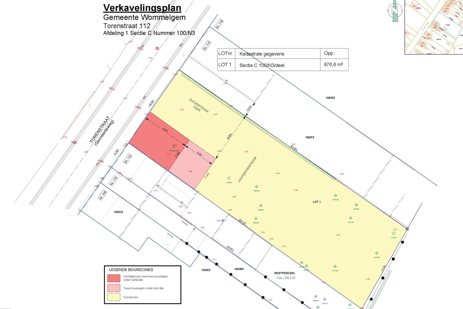 Bouwgrond van 876,80 m² voor ruime halfopen woning. - foto 2