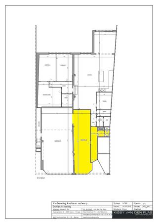 Moderne, gelijkvloerse commerciële ruimte van 45,50m² met grote etalage aan voorzijde (3,5m breed).Ligging: Gasthuisstraat 26, gesitueerd in hartje...