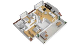 Dit ruim nieuwbouw dakappartement in het centrum van Beerse is gelegen op de derde verdieping en omvat een ruime inkomhal met gastentoilet, een grote en lichte woonkamer met open ingerichte keuken en directe toegang tot het grote terras van 40 m². Verder beschikt het appartement over een ruime berging / wasplaats, een badkamer met ligbad en douche en twee ruime slaapkamers waarvan er één met mogelijkheid tot het inrichten van een aparte dressing en eveneens directe toegang tot het terras. Als extra is er een zeer ruime bergzolder voorzien die desgewenst kan uitgerust worden met een vaste trap. Achter het gebouw bevinden zich een grote afgesloten garagebox en een private fietsen-/afvalberging. Deze zijn verplicht bij aan te kopen. Er zijn ruime budgetten voorzien om dit energiezuinig appartement naar wens en luxueus af te werken. Verdere info, plannen en lastenboek zijn beschikbaar op kantoor na afspraak.