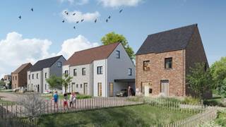 In de Jozef Verduynstraat in Ruddervoorde bouwt Danneels ruime energiezuinige gezinswoningen in stijlvolle architectuur. De woningen zijn ideaal gelegen; in een verkeersluwe straat in het centrum, dicht bij alle voorzieningen.<br /><br />Op het lot 4 bouwen we een fraaie open bebouwing in moderne stijl, goed voor 169 m² woonoppervlakte.<br /><br />Met o.m. een open ingedeelde woonkamer, ingerichte eilandkeuken en badkamer, ruime tuin met gezellig terras, 3 mooie slaapkamers, oprit, carport, … vind je hier alles wat een gezin verlangt.<br /><br />Deze bijna-energieneutrale woning (E-peil 21) is uitgerust met een geothermische warmtepomp, vloerverwarming, zonnepanelen en een ventilatiesysteem met warmterecuperatie.<br /><span>Danneels werkt deze woning sleutel-op-de-deur voor je af en jij kiest zelf jouw keuken- en badkamerinrichting en de vloer- en wandtegels bij onze partners. </span><br /><br /><span>De totaalprijs en de oplevertermijn liggen vooraf vast en jouw klantenbegeleider staat voor je klaar.</span><br /> 