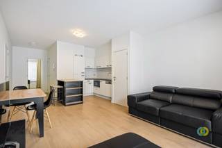 <p><span>Gelegen in het hart van de stad Brussel, op wandelafstand van winkels, horecazaken en verschillende kantoor gebouwen, vindt u dit gemeubelde één slaapkamer appartement op de derde verdieping. Dankzij de centrale ligging is dit appartement ideaal voor wie in de buurt werkt of graag in het stadscentrum woont. Bij het binnenkomen betreedt u meteen de aangename leefruimte van 23m² met een volledig uitgeruste open keuken. Aansluitend bevindt zich een praktische berging met wasmachine en droogkast. De woonkamer geeft toegang tot een gezellig terras. Via de nachthal bereikt u de douchekamer met toilet, een aparte bureauruimte en de slaapkamer van 9,5m². Het appartement is gelegen in een rustige straat, vlak naast het centrum, waardoor u geniet van zowel rust als een uitstekende bereikbaarheid. Interesse in dit instapklare en centraal gelegen appartement? Aarzel dan niet om contact met ons op te nemen voor een bezoek.</span><span> </span></p><p><span>Lasten: 125/maand voor de gemeenschappelijke delen. </span></p><p><span>Water- en elektriciteitsverbruik: individuele tellers.</span></p>