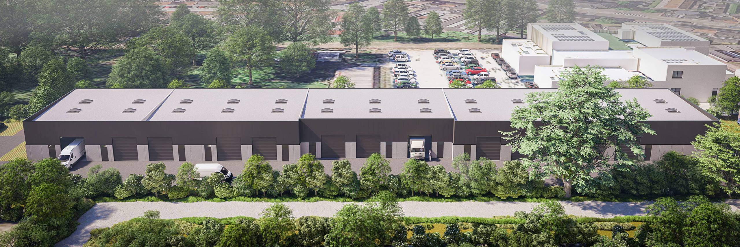 Kmo-park Van Gucht Te Koop : magazijnen 122m² - 130m² - 162m² - foto 4