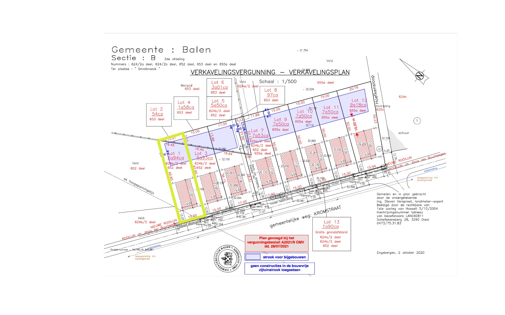 Rustig gelegen bouwgrond van 748 m² voor een ruime OB te Balen-Olmen ! - foto 5
