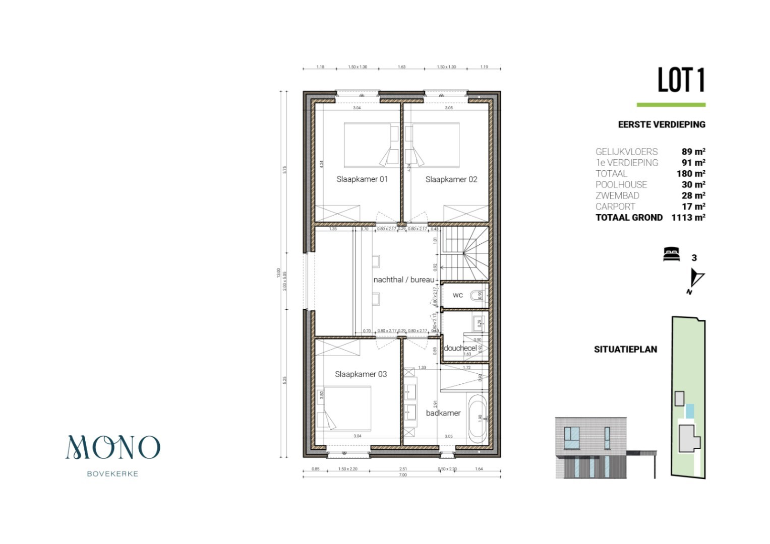 Moderne villa met mogelijkheid tot realiseren van zwembad/vijver en poolhouse (plannen aanwezig) te Koekelare - foto 4