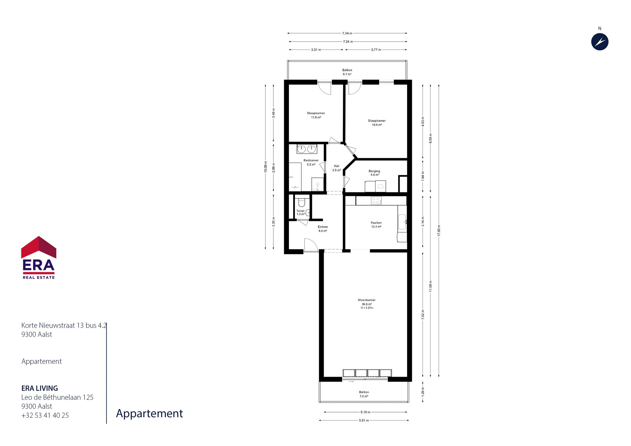 Appartement met 2 terrassen op topligging in centrum Aalst - foto 4