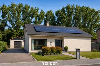 <p><strong>Beringen: gelijkvloerse woning met zwembad en prachtig uitzicht op rustige ligging</strong></p>
<p>Deze gelijkvloerse woning is gelegen aan de Tervantstraat 171 in Beringen, op een rustige locatie met een open en gunstig uitzicht. Dankzij de nabijheid van de E313 geniet u van een uitstekende bereikbaarheid naar omliggende steden, terwijl u toch woont in een aangename en groene omgeving. Een ideale combinatie van rust, comfort en bereikbaarheid.</p>
<p>De woning beschikt over een praktische indeling met een lichtrijke leefruimte, een open leefkeuken en drie volwaardige slaapkamers. Dankzij de inpandige garage en de verzorgde buitenruimte biedt deze eigendom alle comfort voor een gezin of voor wie graag gelijkvloers woont. De tuin met ingebouwd zwembad en ruim tuinhuis vormt de perfecte plek om in alle rust te genieten van het buitenleven.</p>
<p><strong>INDELING:</strong></p>
<p><strong>Gelijkvloers:</strong> inkomhal, lichtrijke leefruimte, open leefkeuken, gastentoilet, drie slaapkamers, badkamer en inpandige garage.</p>
<p><strong>Buiten:</strong> ruime tuin met ingebouwd zwembad, groot tuinhuis en een prachtig vrij uitzicht.</p>
<p><strong>TROEVEN:</strong></p>
<ul><li>Rustige ligging met open en groen uitzicht</li><li>Gelijkvloerse woning met praktische indeling</li><li>Ingebouwd zwembad en groot tuinhuis</li><li>Inpandige garage</li><li>Vlotte verbinding naar de E313</li></ul>
<p>Bent u op zoek naar een instapklare gelijkvloerse woning met een prachtige tuin en uitstekende bereikbaarheid? Ontdek zelf de troeven van deze eigendom in Beringen en plan vandaag nog uw bezoek!</p>
<p><strong>JOUW DROOMWONING. ZO GEVONDEN!</strong></p>