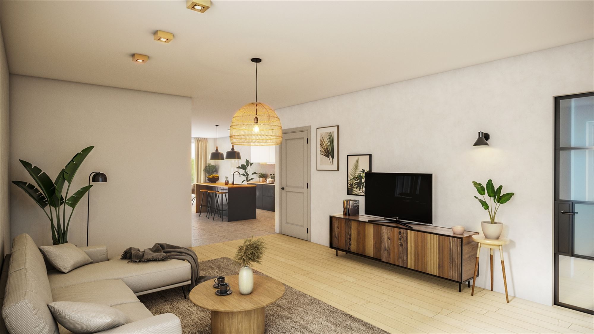 NIEUWBOUWWONING MET 3 SLAAPKAMERS UITERST CENTRAAL DOCH RUSTIG GELEGEN TE ZONHOVEN - foto 5