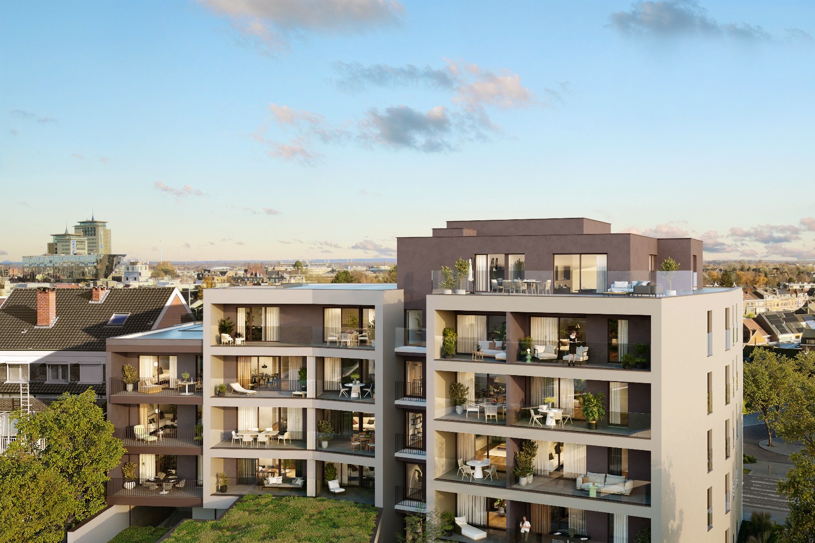 APPARTEMENT met terras, 69m², 1 slaapkamer - Res. Rongese-Park - foto 4