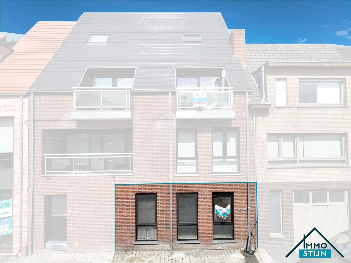 Gelijkvloers appartement met terras en tuin in centrum Zedelgem - foto 2
