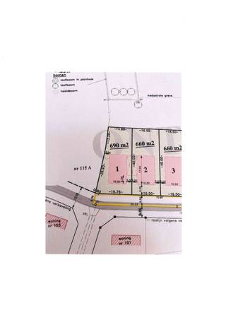 Rustig gelegen bouwgrond : 690 m².<br />Reeds goedgekeurde bouwvergunning voor moderne alleenstaande woning.<br />Plans en bodemsondering beschikbaar.