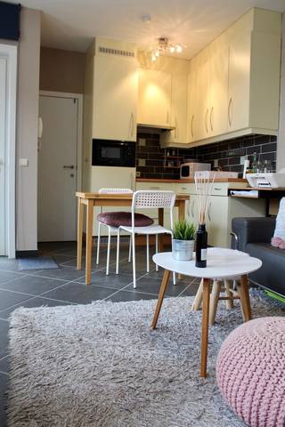 Deze studentenkamer op de eerste verdieping omvat eigen een keuken, eigen aparte badkamer met douche, wastafel en toilet. In de leefruimte is er ruimte om een bed te plaatsen. Lichtrijk en modern appartement met afgesloten fietsenstalling op het gelijkvloers. Beschikbaar vanaf september 2025. Exclusief water, elektriciteit en internet. GEEN DOMICILIE MOGELIJK! Contacteer ons voor een bezoek!