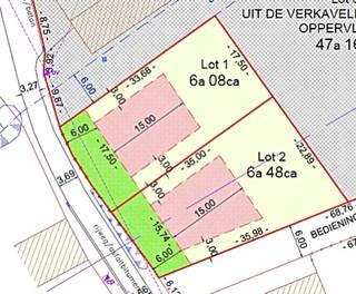 RUSTIG en MOOI GELEGEN BOUWGROND voor VILLA op 648m2, OPEN ZICHT VOOR- en ACHTERAAN. Rustige locatie doch genietend van een vlotte...