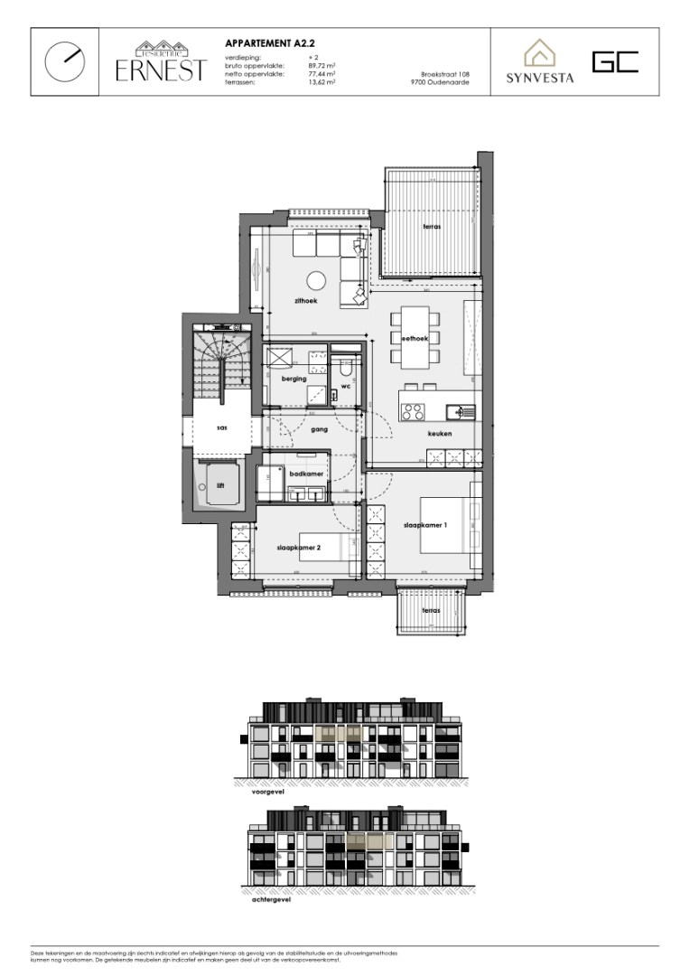 Appartement à vendre à Audenarde avec 2 chambres - photo 3