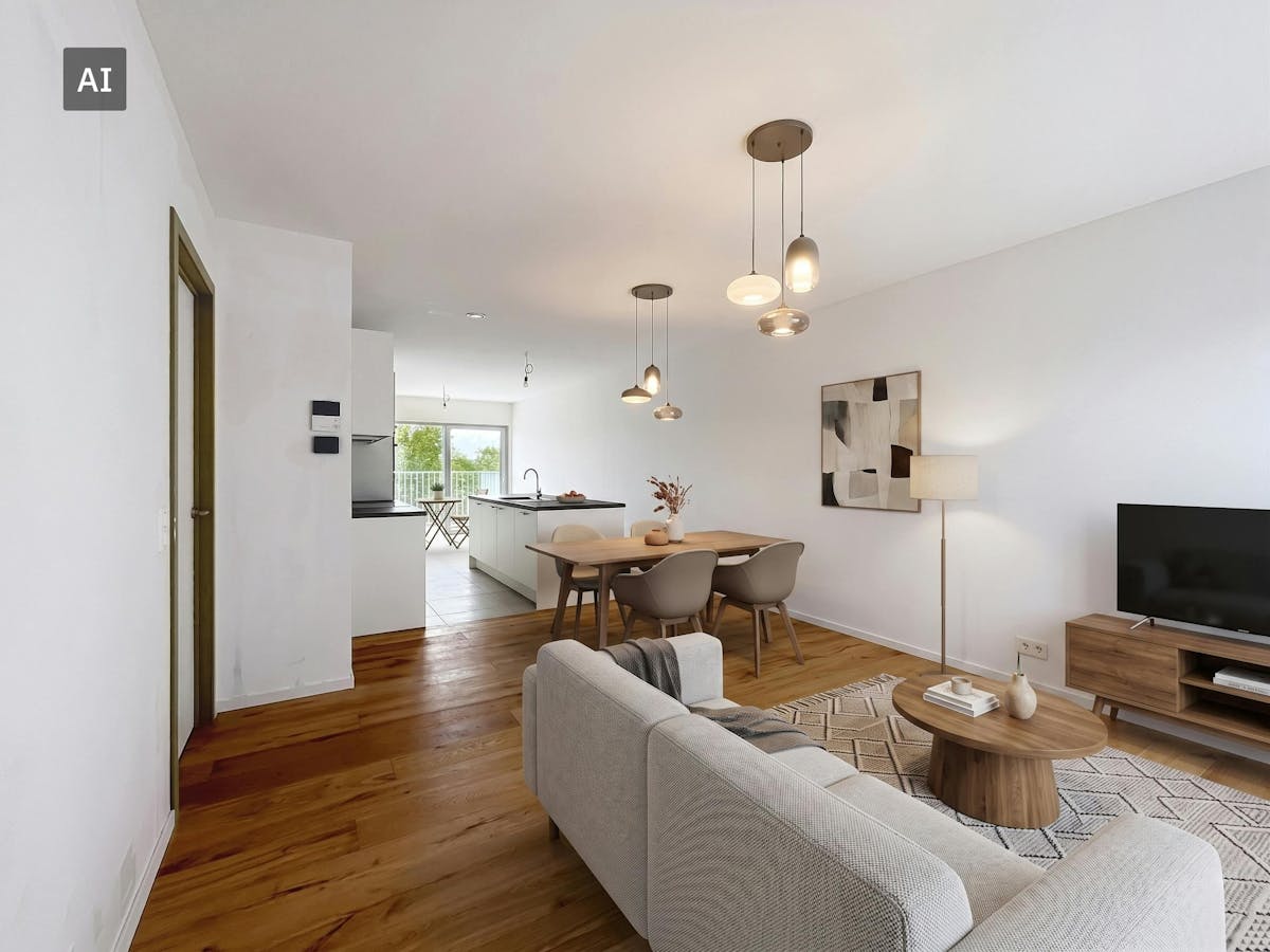 Nieuwbouwappartement met 2 slaapkamers en 2 terrassen te huur in Brugge - foto 4