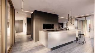 <p><span>Genesteld tussen het water van de Schelde en het Bonapartedok vindt Friendship Residence haar plek, als een eerbetoon aan de rijke geschiedenis van deze bijzondere locatie. Hier smelt het levendige ritme van de stad samen met de rust van het water.</span><br /><span><br />Voor het ontwerp van Friendship Residence bundelden het Antwerpse bureau HUB Archi- tecten en het Londense DRDH Architects lokale voeling en internationaal perspectief.</span><br /><br />De uitstraling van Friendship Residence is van buitenaf meteen indrukwekkend. Hoogwaardige gevels met groene accenten, verfijnde detaillering en royale raampartijen vormen een esthetische verrijking voor de omgeving. Er is bewust gekozen voor minerale materialen die de locatie eer aandoen, variërend van de kenmerkende pakhuisstijl tot stadsgebouwen met baksteenaccenten.<br /><br />Die kwaliteit voelt u tot in de kleinste details bij aankomst. Via de luxueuze inkompartijen betreedt u de gebouwen, een stijlvolle overgang van de stad naar uw persoonlijke haven.<br /><br />Voor het ontwerp van de royale binnentuin tekende de gerenommeerde landschapsarchitect Erik Dhont. Met internationale realisaties én als laureaat van de prestigieuze wedstrijd voor de nieuwe paleistuinen in Brussel, staat dit bureau garant voor een ontwerp van koninklijke klasse.<br /><br />De charme van deze verborgen oase nodigt uit tot vertragen en beleven. Een samenspel van bloemen, struiken en bomen creëert een luwte die het tempo van de stad even doet vergeten. Natuurstenen paden leiden u langs een spiegelvijver, met rustpunten om te genieten van zon en schaduw.</p>
<div>
<div>
<div>
<div>
<div>
<div>
<div>
<div>
<div>
<div>
<div>
<div>
<div>
<div>
<div>
<div>
<p><span>Vanuit blok B ervaart u adembenemende, panoramische zichten over de Scheldebocht, historische havenkranen en de prachtige binnentuin. Zowel verfijnde appartementen van 95 m2 als riante residenties tot 426 m2 geven blok B vorm. Allen pakken ze uit met optimale oriëntaties en weidse hoekterrassen voor spectaculaire zonsondergangen. </span></p>
<p><span>Kom tot rust in de omvangrijke leefruimtes die het geheel extra royaal doen aanvoelen. De luxueuze raampartijen zorgen vervolgens voor een uitzonderlijke lichtbeleving, waar daglicht zacht binnenvalt en elke ruimte een warme uitstraling krijgt.</span></p>
<p><span>Parking aan te kopen vanaf 45.000 euro</span></p>
</div>
</div>
</div>
</div>
</div>
</div>
</div>
</div>
</div>
</div>
</div>
</div>
</div>
</div>
</div>
</div>