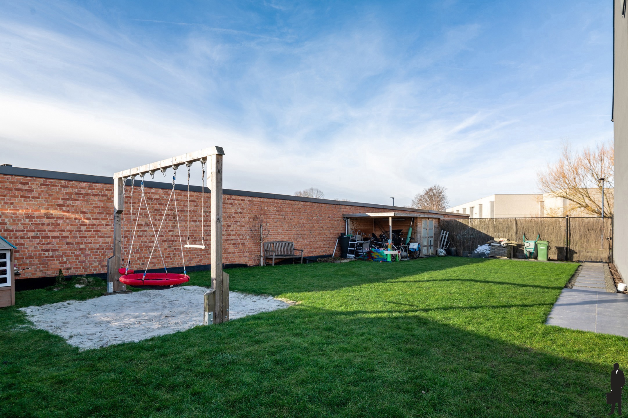 Welgelegen bouwgrond voor HOB met Z-georiënteerde tuin - foto 5