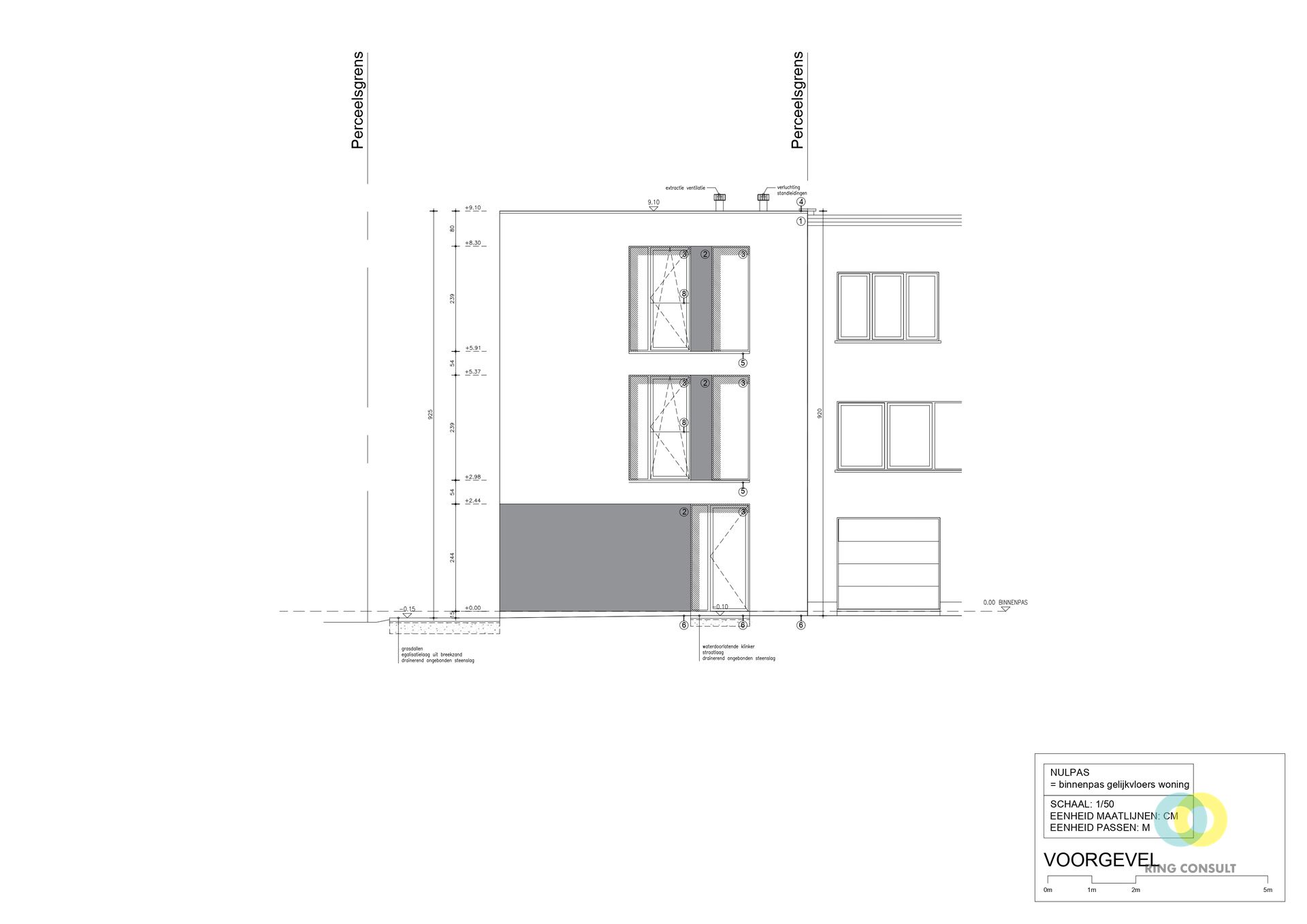 Vergunde bouwgrond voor 3 appartementen en 2 carports - foto 5