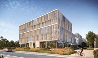 Magnifiquement situés, des bureaux nouvellement construits avec une surface de 611 m² à louer à seulement 250 m ( !!) de la sortie E40...