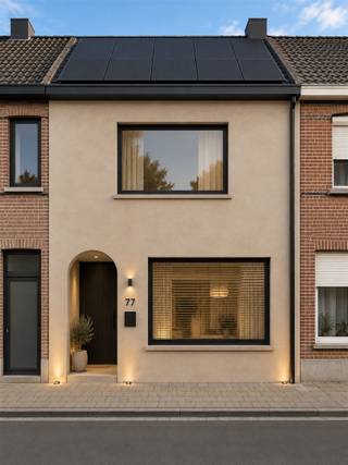 <p><span>Welke handige Harry ziet het helemaal zitten om deze woning verder af te werken en volledig naar eigen smaak in te richten?</span></p><p><span> </span></p><p><span>Deze ruwbouwwoning biedt momenteel al een duidelijke indeling en werd opgetrokken in snelbouwsteen. </span></p><p><span>Op het gelijkvloers zijn de inkomhal, het toilet, een ruime leefruimte met open keuken, een praktische berging en een terras voorzien.</span></p><p><span> </span></p><p><span>Op de eerste verdieping is er ruimte voor </span><span>twee ruime slaapkamers</span><span> en een badkamer van 16 m², die nog volledig naar eigen wensen kan worden ingericht.</span></p><p><span>De tweede verdieping biedt ruimte voor een </span><span>derde slaapkamer</span><span>.</span></p><p><span> </span></p><p><span>De woning dient nog verder afgewerkt te worden, wat de mogelijkheid biedt om de afwerking, materialen en inrichting volledig zelf te bepalen. Ideaal voor wie graag de handen uit de mouwen steekt en een woning naar eigen smaak wil creëren.</span></p><p><span>Om u alvast een beeld te geven van de mogelijkheden, werden AI-visualisaties/renders toegevoegd die tonen hoe de woning er na een hedendaagse renovatie zou kunnen uitzien. Deze beelden zijn louter illustratief.</span><span> </span></p><p><span>De afwerking kan indien gewenst ook gebeuren in samenspraak met de eigenaar.</span></p><p><span> </span></p><p><span>Interesse om de mogelijkheden zelf te ontdekken? Neem gerust contact met ons op voor meer informatie of een bezoek ter plaatse.</span></p><p><span><span> T 052 55 55 55 - </span><span>info@immotwins.be</span></span><span> - <span>www.immotwins.be</span></span><span> </span></p>