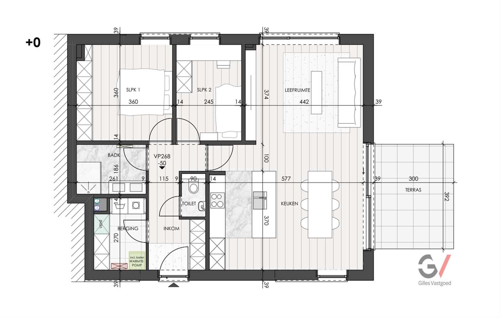 Gelijkvloers appartement - foto 4