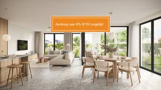 Dit unieke nieuwbouwproject "JUNE", bestaande uit 2 gebouwen, zal worden gerealiseerd op de site van de oude Melkerij te Putte op wandelafstand van winkels, scholen en het openbaar vervoer. Dit energiezuinige project geniet van een prachtige architectuur in een groene omgeving. Elk appartement wordt standaard voorzien van een warmtepomp, vloerverwarming, ventilatiesysteem, volledig ingerichte keuken, badkamer, … U heeft nu reeds de mogelijkheid om over te gaan tot reservatie van de gewenste unit(s).<br /><br />Contacteer ons spoedig voor alle informatie op 0474/78 07 73 of 0472/22 12 41 om er tijdig bij te zijn!<br /><br /><strong>! Aankoop aan 6% BTW mogelijk !</strong><br /><br />Dit gelijkvloers appartement is gelegen in gebouw B. We betreden het appartement via de inkomhal met apart gastentoilet. De ruime leefruimte zal van veel lichtinval genieten door de grote raampartijen. Hier kunt u een gezellige zithoek en aparte eetplaats inrichten. De keuken is hier mooi geïntegreerd en standaard voorzien van kwalitatieve toestellen. Verder beschikt u nog over een aparte berging en geeft de nachthal toegang tot de slaapkamer en de ingerichte badkamer. Op het leuke terras met tuin kunt u steeds in alle rust en privacy genieten van het mooie weer en heeft u zicht op de mooie buitenaanleg van het project. U dient ook een staanplaats en kelderberging bij aan te kopen.<br /><br />Dit is een uitstekende opportuniteit als u op zoek bent naar een kwalitatief nieuwbouwappartement (BEN) op een centrale locatie. Contacteer ons voor meer informatie op 0474/78 07 73 of via info@boonstravastgoed.be .