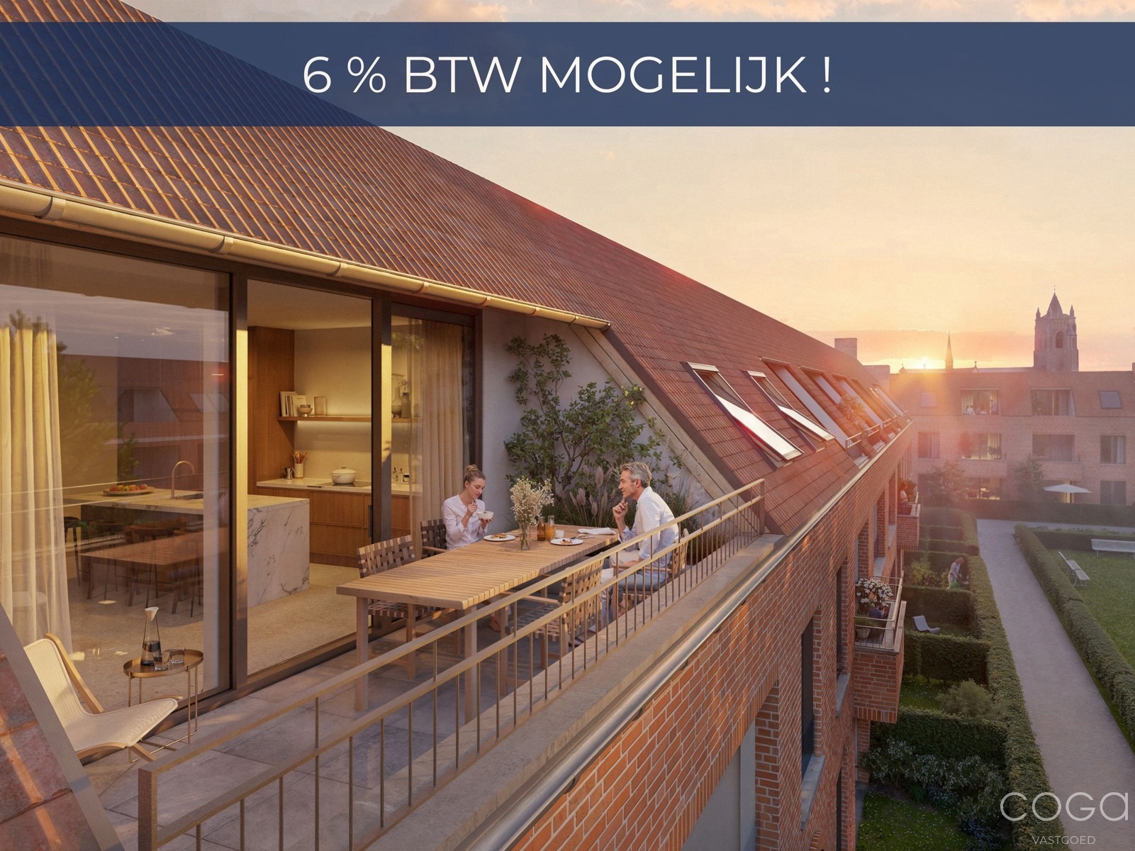 Prachtig dakappartement met 2 slaapkamers en ZW-terras! - foto 1