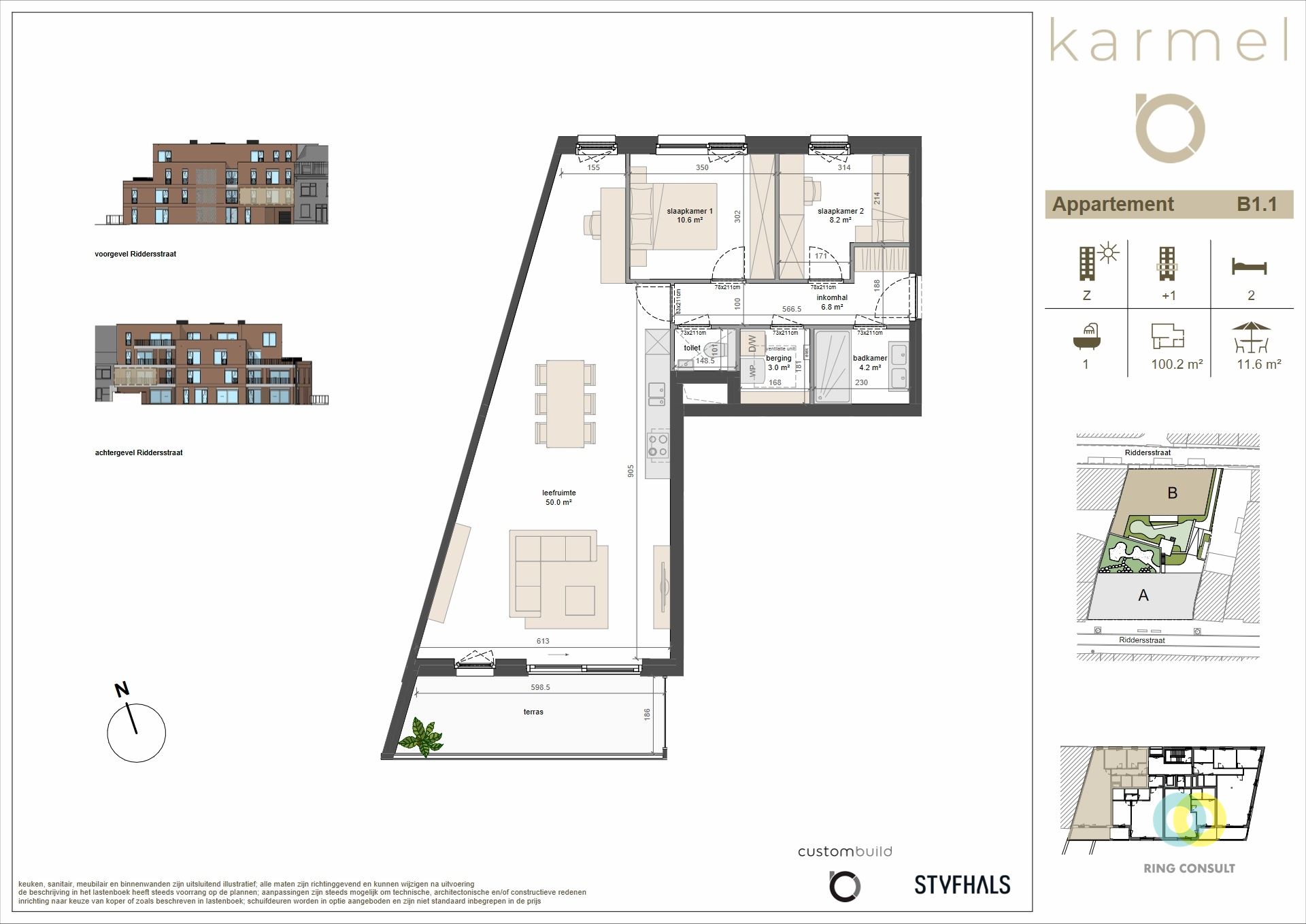 nieuwbouw appartement - 2 Kamers  - foto 2