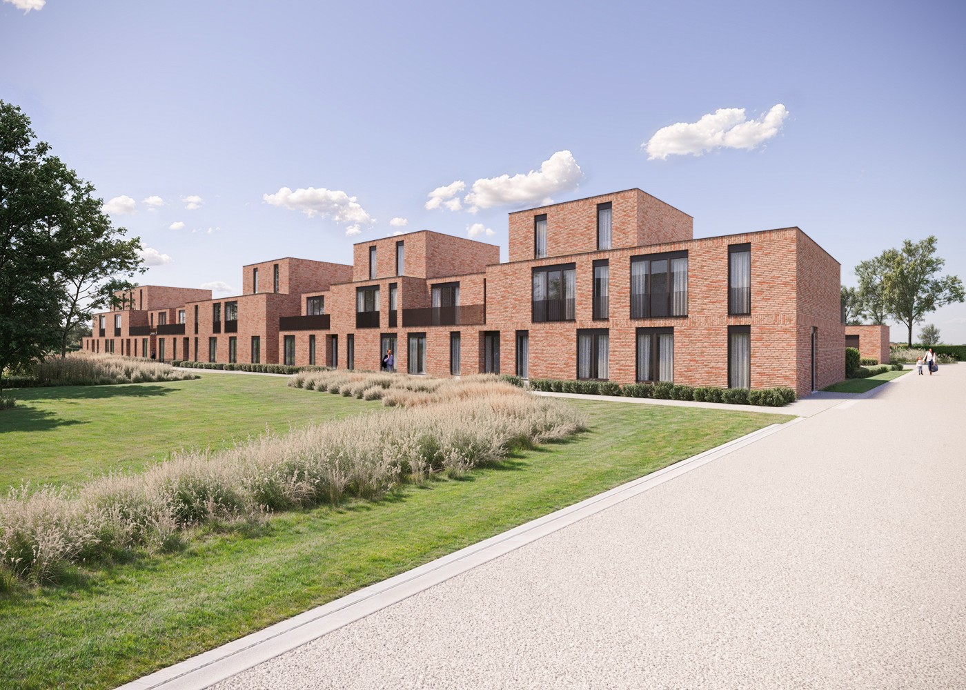 Gelijkvloers nieuwbouwappartement met uitzonderlijk lage gemeenschappelijke kosten; ruim terras en privatief tuintje in een prachtige parkomgeving - foto 5