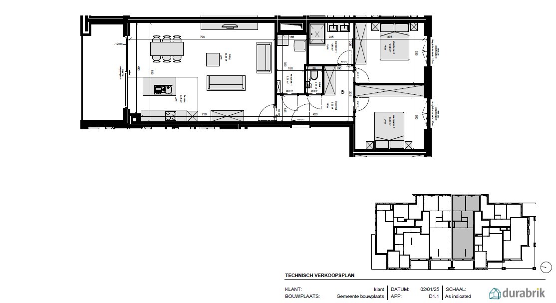 Appartement te koop in Berendrecht met 2 slaapkamers - foto 2