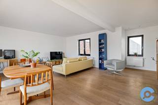 Deze lichtrijke dakstudio (60m2) is gelegen in de Leopoldstraat, in het hartje van Antwerpen Centrum, tegenover de Bourla Schouwburg en om de hoek van de bruisende Graanmarkt en het Theaterplein met de wekelijkse Vogeltjesmarkt!<br /><br />De recent gerenoveerde studio is gelegen op de hoogste verdieping van een kleinschalige residentie en bestaat uit een ruime, open leefruimte.<br />Naast de woonkamer ligt de keuken, voorzien van alle comfort. De badkamer beschikt over een inloopdouche, lavabo en aansluiting voor wasmachine. Verder is er ook een apart toilet. <br /><br />Als leuke extra, heb je vanuit de woonkamer toegang tot het fantastiche, zonovergoten dakterras (55m2). Hier is het optimaal genieten van het prachtige uitzicht over het stadscentrum! En dit in een oase van rust!<br /><br />Momenteel wordt de studio verhuurd aan 735€ (exclusief maandlasten).<br /><br />Troeven: Zeer centrale ligging (AAA-locatie), ruimtelijk lichtrijk gevoel, ruim terras (55m2), recent gerenoveerd, dubbel glas, gunstig EPC B-label, conforme elektrische installatie, ...<br /><br />Heb je na het bekijken van de virtuele tour nog vragen? Of breng je graag een bezoek ter plaatse? Bel Dries op 0470/107217<br />