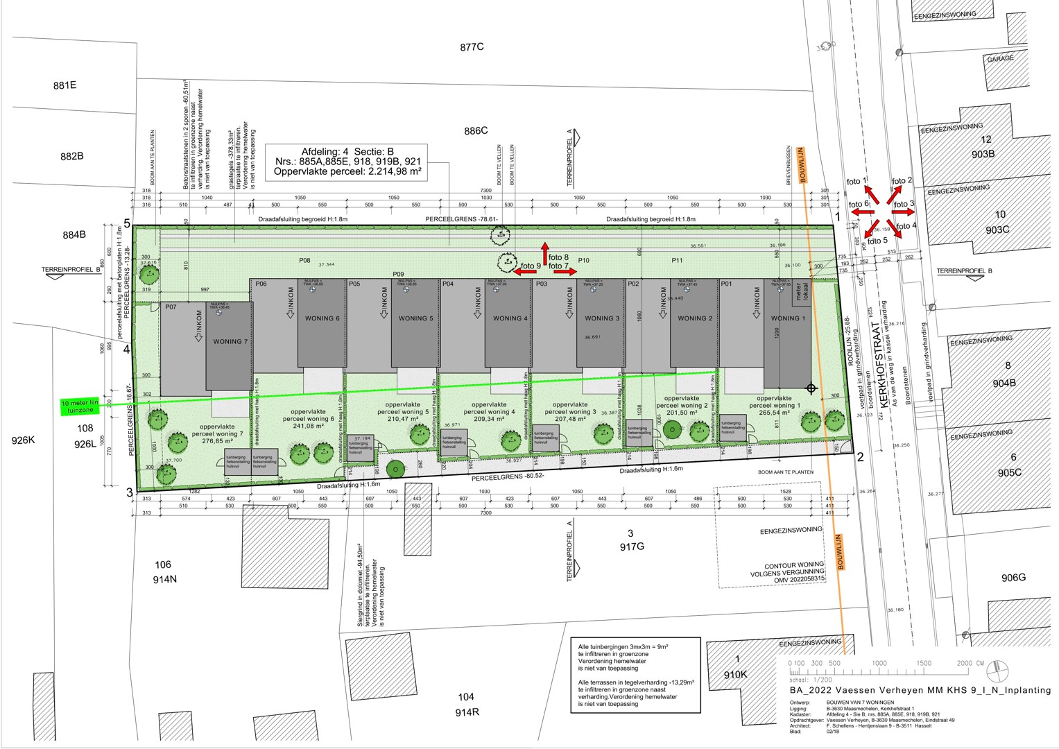 Projectgrond met goedgekeurde plannen voor 7 woningen - foto 2