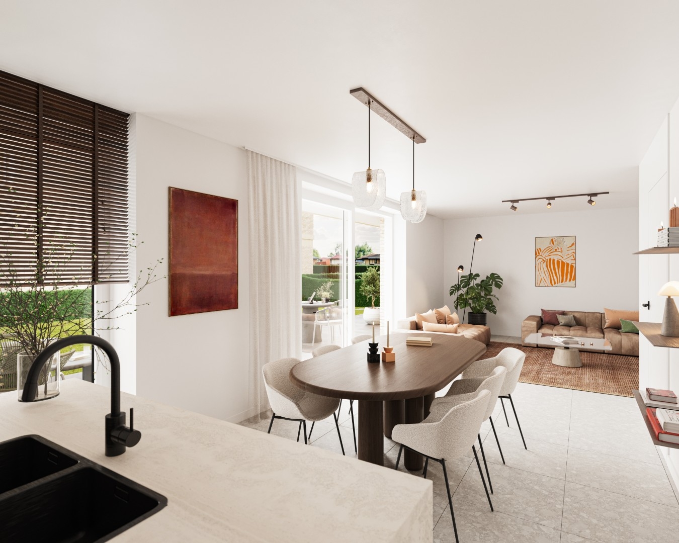 Ruim 2-slaapkamerappartement met tuin - foto 5