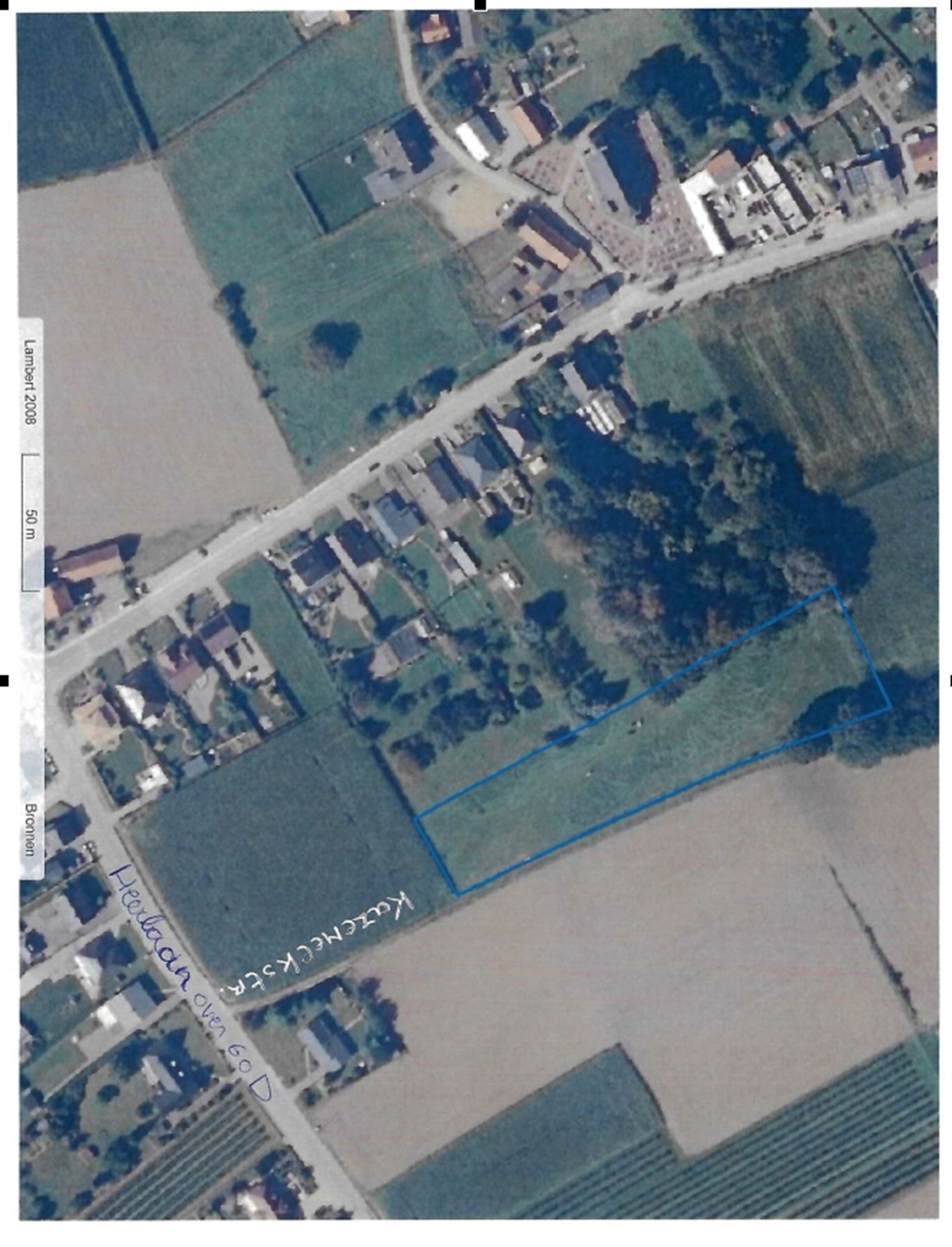 Perceel weide, gelegen aan de Kazemelkstraat in Miskom. Vrij van pacht, kan onmiddellijk in gebruik genomen worden.