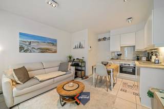 Discover this ready-to-move-in one-bedroom flat, fully furnished, with a sleeping area, situated in the heart of Ostend. Located on the fourth...