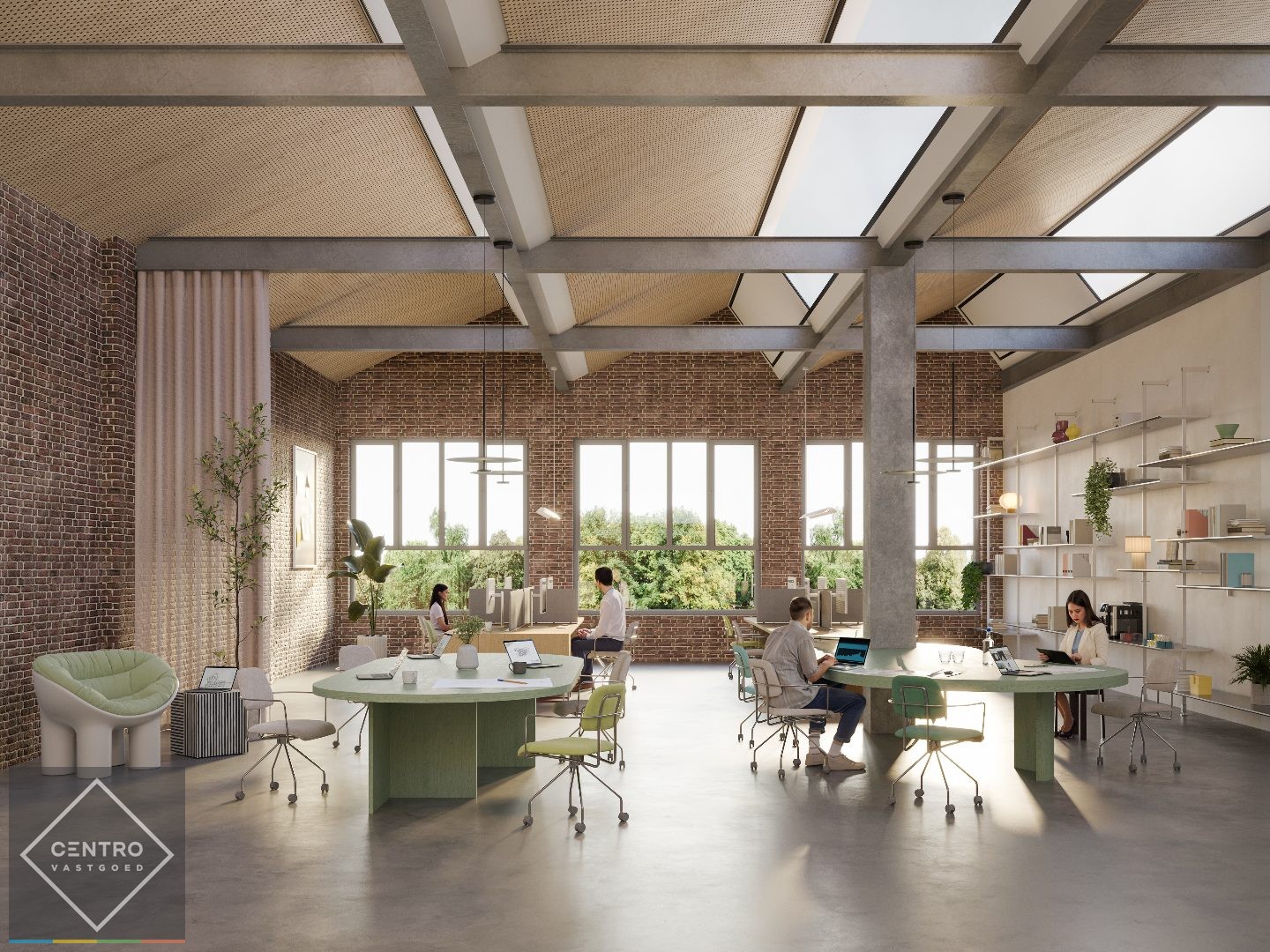Kantoorgebouw van ± 400m², oplevering VOLLEDIG GERENOVEERD - CASCO in project WALLE te Kortrijk. - foto 4