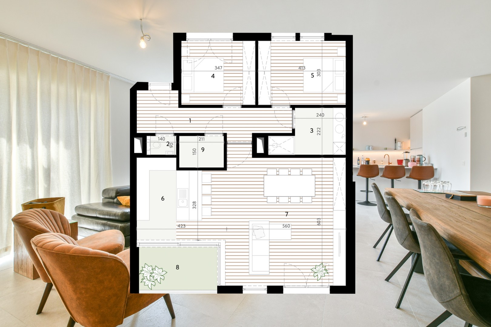 Prachtig nieuwbouwappartement met 2 slaapkamers op toplocatie te Wenduine! - foto 2