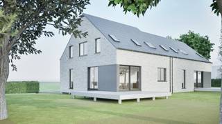 In een rustige en bijzonder gegeerde woonwijk in het groene Overijse bieden wij deze nog te bouwen nieuwbouwwoning aan. Het perceel van 9a27ca...