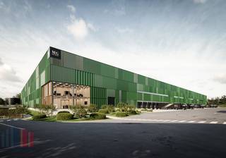 High-end duurzaam logistiek bedrijfsgebouw van 12.480 m², aangevuld met 1.374 m² mezzanine en 318 m² kantoorruimte, die een optimale combinatie...