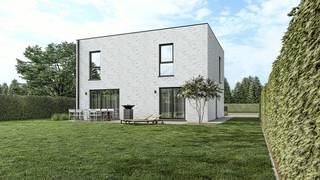 Droom je van een nieuwe woning op een rustige, groene locatie, maar wil je tegelijk genieten van een vlotte bereikbaarheid? Dan is dit perceel van <strong>4 are 73 ca in Geetbets </strong>zeker het ontdekken waard.<br />Op dit zuidgerichte perceel wordt een moderne vrijstaande nieuwbouwwoning voorgesteld, met een doordachte indeling en ruimte voor het hele gezin.<br />Op het gelijkvloers beschikt de woning over een <strong>ruime en aangename leefruimte</strong>, met een open keuken, eet- en zithoek. Daarnaast zijn er een <strong>inkomhal, apart toilet, praktische berging en een afzonderlijke bureauruimte</strong>. Een ideale indeling voor wie wonen en werken graag comfortabel combineert.<br />De verdieping omvat <strong>drie slaapkamers,</strong> waaronder een ruime master bedroom met <strong>eigen dressing</strong>. Daarnaast beschikt de verdieping over een <strong>ruime badkamer</strong> en nachthal.<br />Dankzij de<strong> zuidgerichte oriëntatie </strong>geniet je van een aangename natuurlijke lichtinval en optimale mogelijkheden om van de tuin te genieten.<br />Ook de ligging vormt een belangrijke troef. Je woont hier in een landelijke en rustige omgeving, terwijl je toch vlot verbonden bent met Halen, Zoutleeuw en Diest. Ook de op- en afritten van de E313 en E314 zijn vlot bereikbaar. Voor fietsliefhebbers ligt er bovendien een gekende fietsroute op amper 50 meter van het perceel.<br />Deze woning combineert <strong>hedendaags wooncomfort, een praktische indeling en een groene woonomgeving.</strong> Een mooie kans voor wie op zoek is naar een nieuwe thuis in alle rust, zonder in te leveren op bereikbaarheid.<br />De woning wordt aangeboden als een voorgesteld woonconcept. Uiteraard kunnen de woning en afwerking, binnen de geldende bouwmogelijkheden, verder afgestemd worden op de wensen van de toekomstige bewoners. <br />Dit project wordt aangeboden i.s.m. ERA.<br /><br /><u><strong>HERFSTDEAL:</strong></u><br />Als je met AVL Woningbouw in zee gaat voor de bouw van deze woning, doe je jezelf een dikke cadeau:<br />je krijgt maar liefst 18.150,- euro cadeau (incl. BTW) als je voor 30 november 2026 beslist om jouw droomwoning met ons te bouwen.<br /><br />SLEUTEL-OP-DE-DEUR, WAT HOUDT DAT JUIST IN?<br />Ruwbouw winddicht<br />Sanitaire leidingen (inclusief hergebruik van regenwater)<br />Elektriciteit<br />Verwarming via warmtepomp met vloerverwarming<br />Pleisterwerken<br />Isolatiewerken en chape<br />EPB berekening<br />Ventilatiesysteem D+ <br />Afgewerkte keuken<br />Sanitaire toestellen<br />Tegelvloeren op het gelijkvloers en in de badkamer<br />Binnendeuren in grondlaag<br />Trap in hout<br />Voegwerken<br />Zonnepanelen<br />Kostprijs architect en veiligheidscoördinatie incusief<br /><br />Prijs sleutel op de deur:<br />€392.750 excl. alle kosten op grond en constructie<br />€467.102 incl. alle kosten op grond en constructie