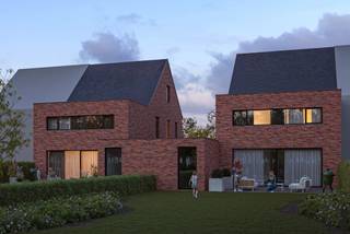 Moderne <strong>BEN</strong> <strong>nieuwbouwwoning </strong>met <strong>3 slpk.</strong> te <strong>Meer - Hoogstraten!</strong><br /><br /><span>INDELING<br /></span><strong>Gelijkvloerse verdieping:<br /></strong>- Inkomhal met gastentoilet<br />- Ruime open leefruimte met uitgeruste keuken<br />- Inpandige garage<br />- 2 ruime bergingen<strong><br /><br />Eerste verdieping:<br /></strong>- Hoofdslaapkamer met dressingruimte<br />- 2 slaapkamers van ca. 10,4 - 13m²<br />- Badkamer<br />- Separaat toilet<br /><br /><strong>Tweede verdieping:</strong><br />- Grote, open ruimte welke verder in te richten is naar wens<br />- Bergruimte<br />- Technische ruimte<br /><br /><span>BIJZONDERHEDEN</span><br />- <strong>Afwerking naar wens</strong> volgens budgetten opgenomen in het lastenboek<br />- <strong>E-peil 7</strong><br />- Stalen deur voorzien tussen inkomhal - woonkamer<br />- Terras, oprit en de <strong>tuin </strong>worden ingericht opgeleverd<br />- Nabij de <strong>Nederlandse grens</strong>, alsook de toegangsweg richting <strong>Antwerpen</strong>