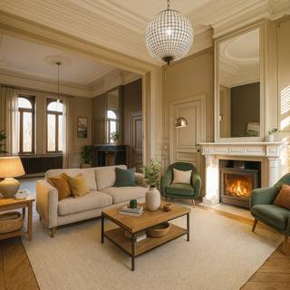 Maison de maître charmante avec magnifique jardin. Grandes pièces agréables, ÉNORMÉMENT DE POTENTIEL. Maison parfaite pour l’aménagement en B&B ou...