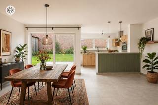<p><span><strong>Instapklare halfopen bebouwing met 3 slaapkamers, garage en zonnige stadstuin</strong></span></p><p><span>Deze verzorgde halfopen bebouwing is rustig gelegen aan de stadsrand in woonerg ‘Neckebroek’ en biedt een ideale combinatie van wooncomfort, ruimte en energiezuinigheid. Met drie volwaardige slaapkamers, een ruime garage en een zonnige stadstuin is deze woning perfect voor gezinnen of koppels die op zoek zijn naar een instapklare thuis.</span></p><p><span><strong>Indeling:</strong> inkomhal met gastentoilet, lichtrijke leefruimte met open, volledig uitgeruste keuken en aansluitende berging. Op de verdieping bevinden zich drie slaapkamers, een badkamer met ligbad, douche en dubbele wastafel, en een apart toilet.</span></p><p><span>Verder beschikt de woning over een ruime garage met automatische poort, een private parkeerplaats en een volledig afgesloten tuin met terras. Dankzij de vloerverwarming, dubbele beglazing en het gunstige EPC-label B geniet je van een comfortabele en energiezuinige woning.</span></p><p><span>Te koop via Immo Beguin, jouw vastgoedexpert sinds 2009.</span></p><p><span>✉️ </span><span>emmy@immobeguin.be</span></p>