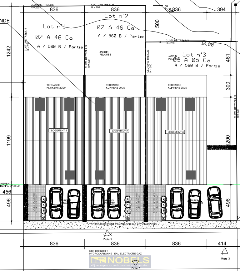 Te koop, projectgrond met vergunde plannen voor 3 woningen te Ghoy - foto 2
