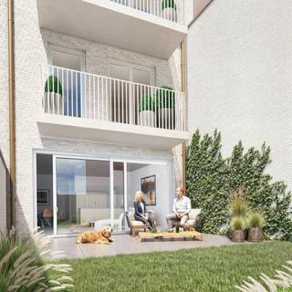 Residentie Clément is een kleinschalige nieuwbouw residentie die zich op een uitstekende locatie in de Vlamingstraat 29 te Knokke-Heist bevindt. U woont hier vlakbij het plein De Bolle met zijn gezellige terrasjes. Ook het strand en de zeedijk zijn vlot bereikbaar. In de directe omgeving vindt u alles wat u nodig heeft: supermarkten, bakkerijen, scholen en openbaar vervoer. Een ideale uitvalsbasis voor wie wil genieten van de aangename kustbeleving die Heist te bieden heeft. Indeling appartement 01.01:- leefruimte met open keuken en terras- berging met aansluiting wasmachine en droogkast- bureau/dressing- gastentoilet- badkamer 1 met inloopdouche- badkamer 2 met douche en toilet- slaapkamer 1 met toegang tot terras- slaapkamer 2 met toegang tot terrasDe belangrijkste troeven van dit nieuwbouwproject in Knokke-Heist maken het een topkeuze:- Energiezuinigheid: De appartementen voldoen aan strenge energienormen (E-peil : 30)- Hoogwaardige Afwerking: Er wordt enkel gewerkt met kwaliteitsmaterialen en -merken, gekozen door u via een ruim budget in de afwerkingsfase.Algemeen: Prijzen zijn exclusief BTW, verkooprechten, notariskosten en projectgebonden kosten voor nieuwbouw (zoals bv. kosten basisakte en aansluitingskosten)Bent u op zoek naar een tweedeverblijf of gewoon een goede investering? Contacteer dan snel jouw Dewaele makelaar voor meer info.