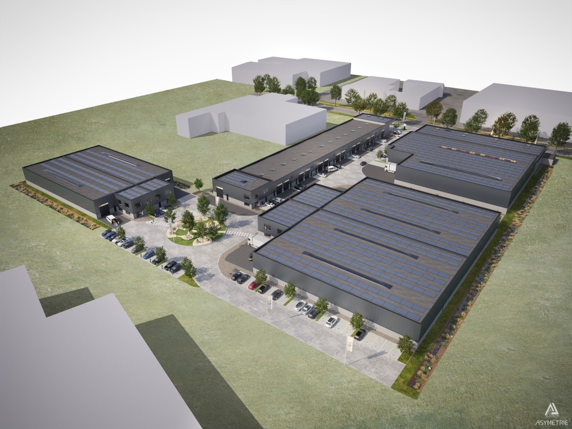 Buzzy Park – 19 Nieuwe Magazijnen te Koop in Nijvel – Van 181 tot 1.097 m² - foto 4