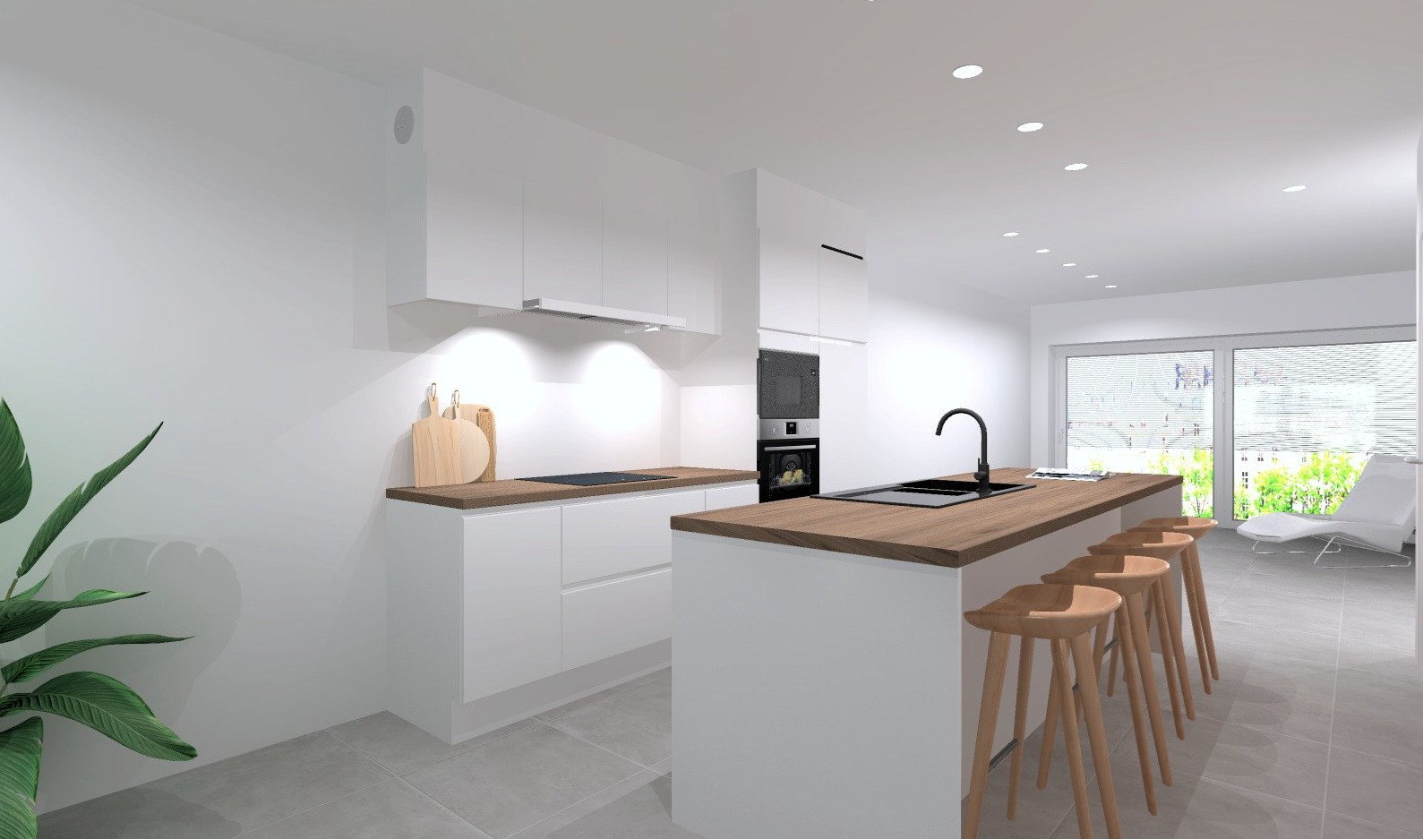 1e VERDIEP - Nieuwbouwappartement - 2 kamer & 2 terrassen ! - foto 4