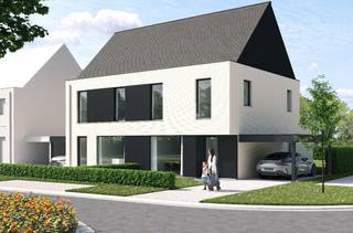 Oplevering rond het bouwverlof.Deze BEN woning wordt gebouwd vlakbij het Kanaal in Ingelmunster. Dankzij het gebruik van warmtepompen en zonnepanelen...