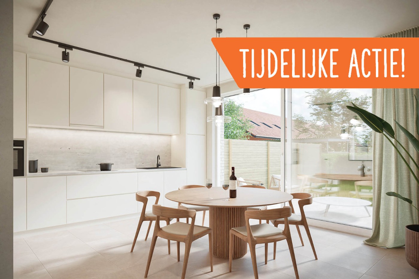 Hippe, halfopen nieuwbouwwoning met 3 slpk., autostaanplaats, kelderberging en tuin - foto 1