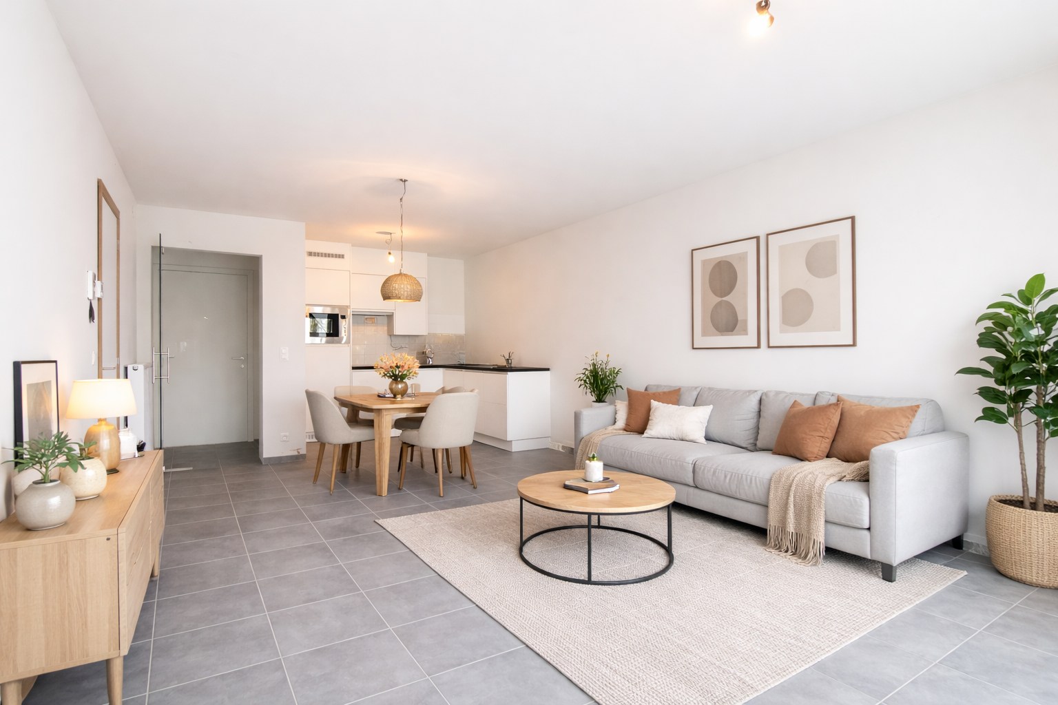 Nieuwbouwappartement op de 2de verdieping met 1 slaapkamer, terras én garage - foto 2