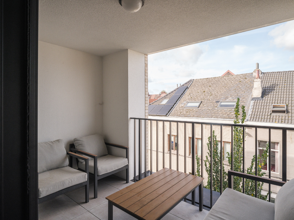 Lichtrijk appartement met twee volwaardige slaapkamers en zonneterras nabij het Baudelopark. - foto 2